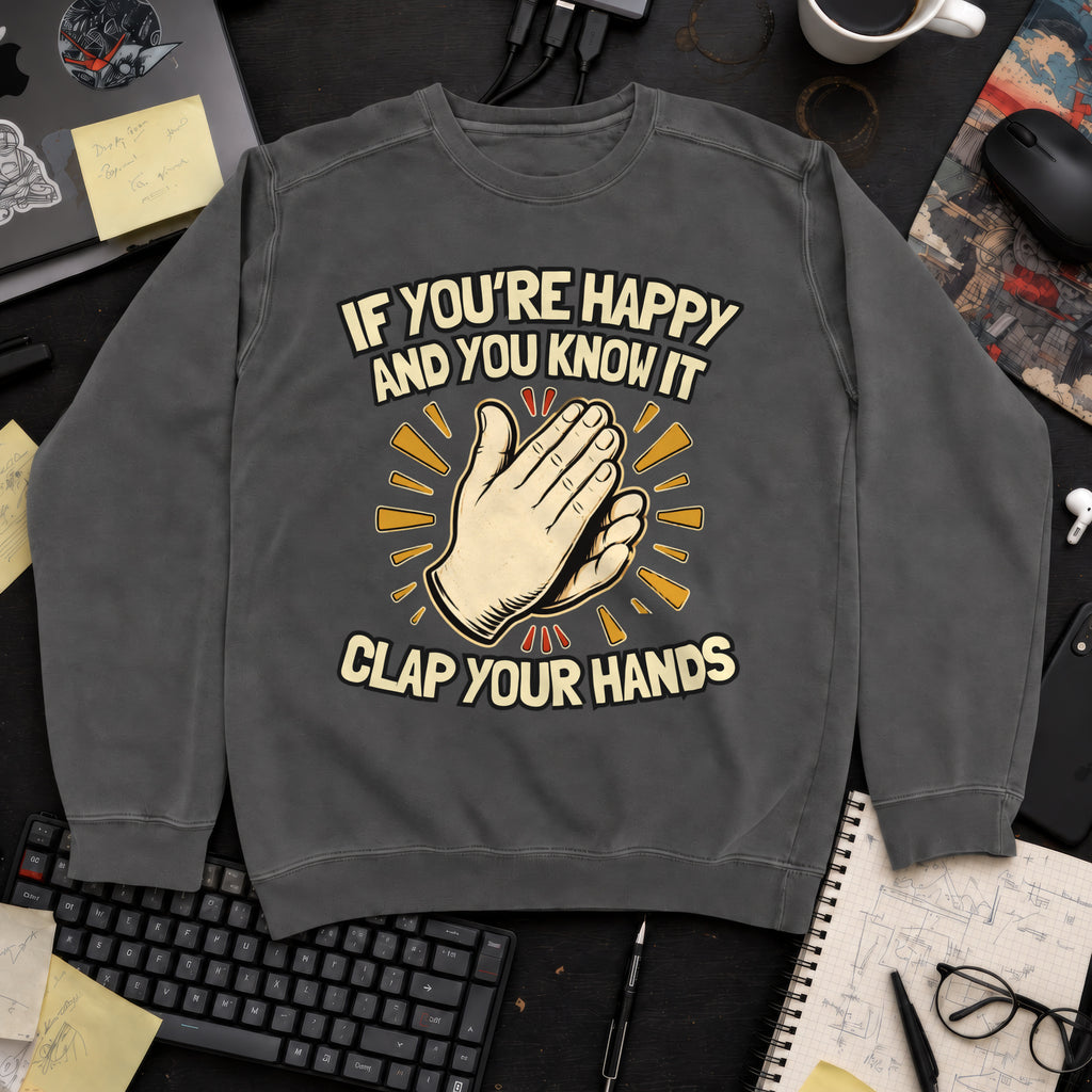 If You’re Happy and You Know It Sweatshirt — Pepper