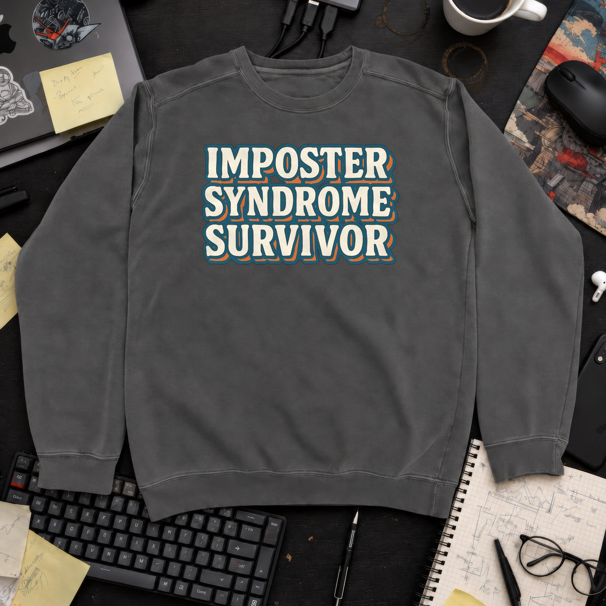 Imposter Syndrome Survivor Sweatshirt — Pepper