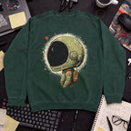 Introvert in Space Sweatshirt — Bottle Green
