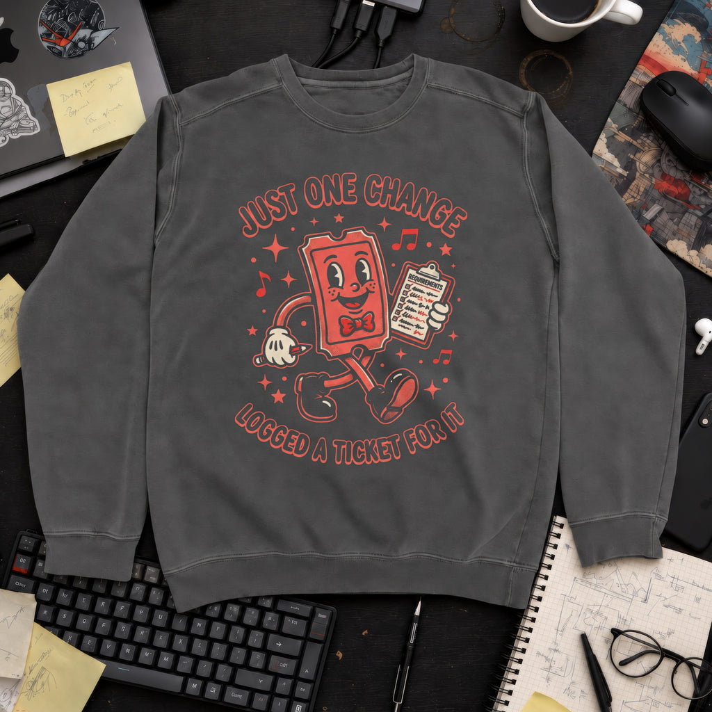 Just One Change Sweatshirt — Pepper