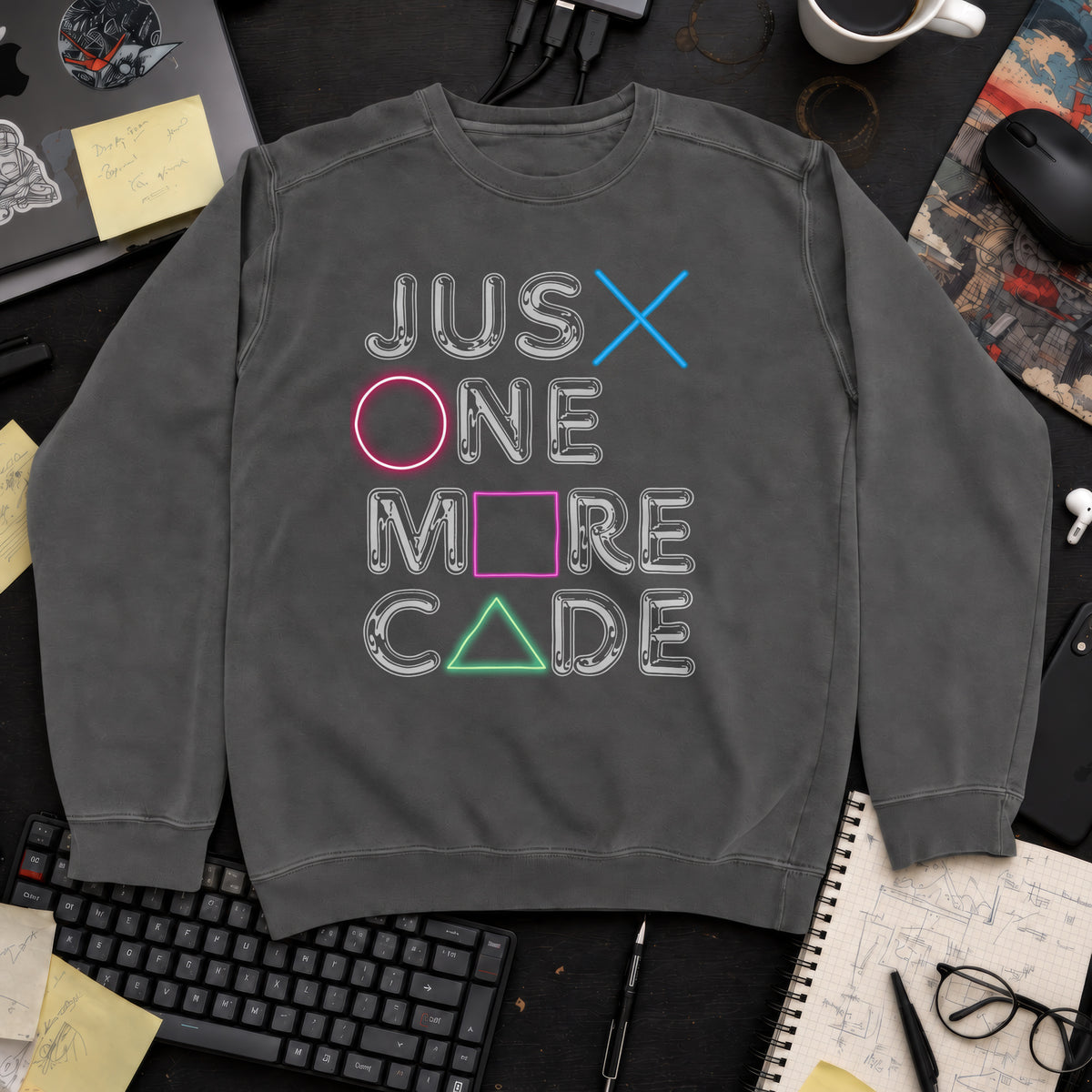 Just One More Code Sweatshirt — Pepper