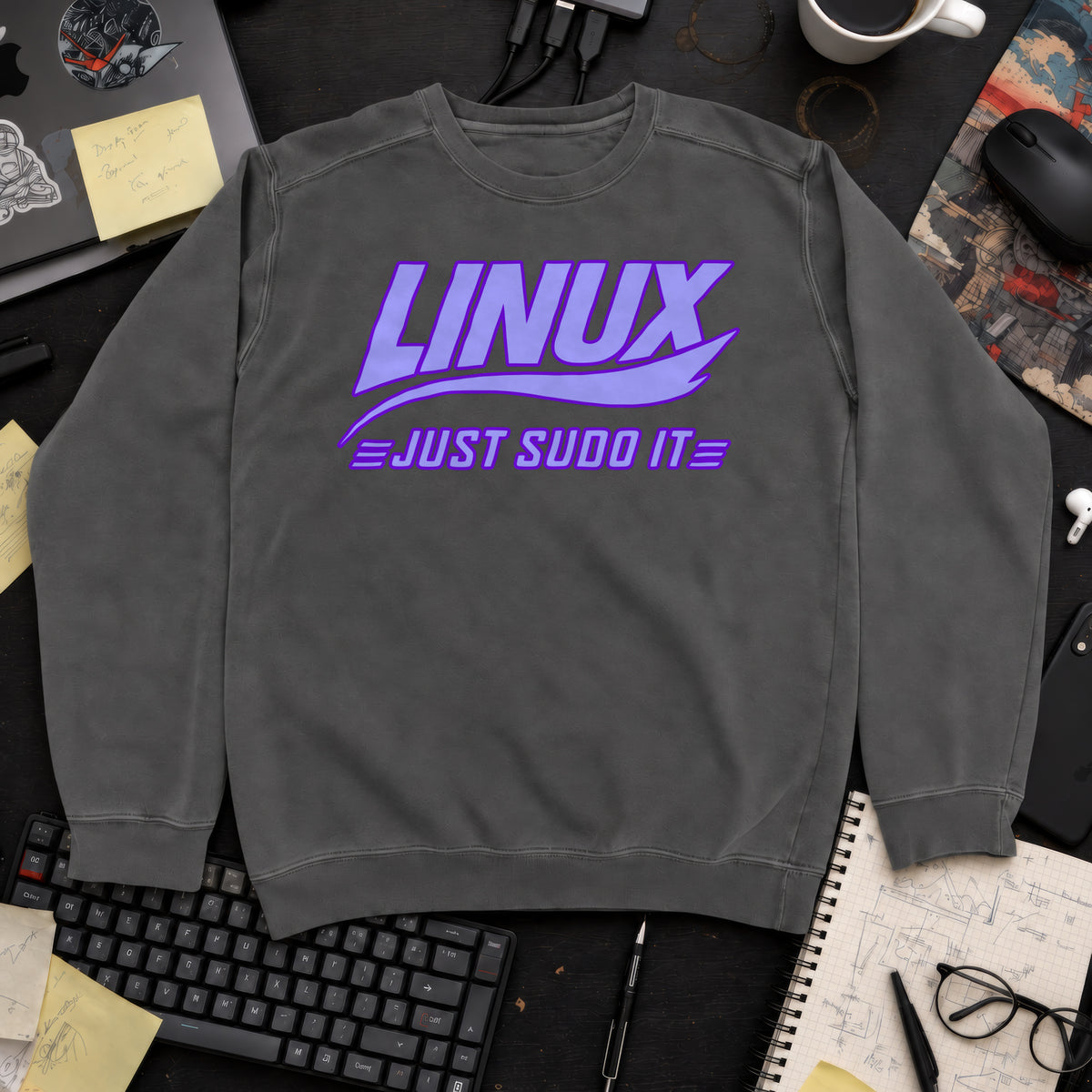 Linux Just Sudo It Sweatshirt — Pepper