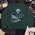 Mad Scientist Coder Sweatshirt — Bottle Green