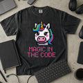 magic in the code Premium Shirt — black Premium Shirt mock-up
