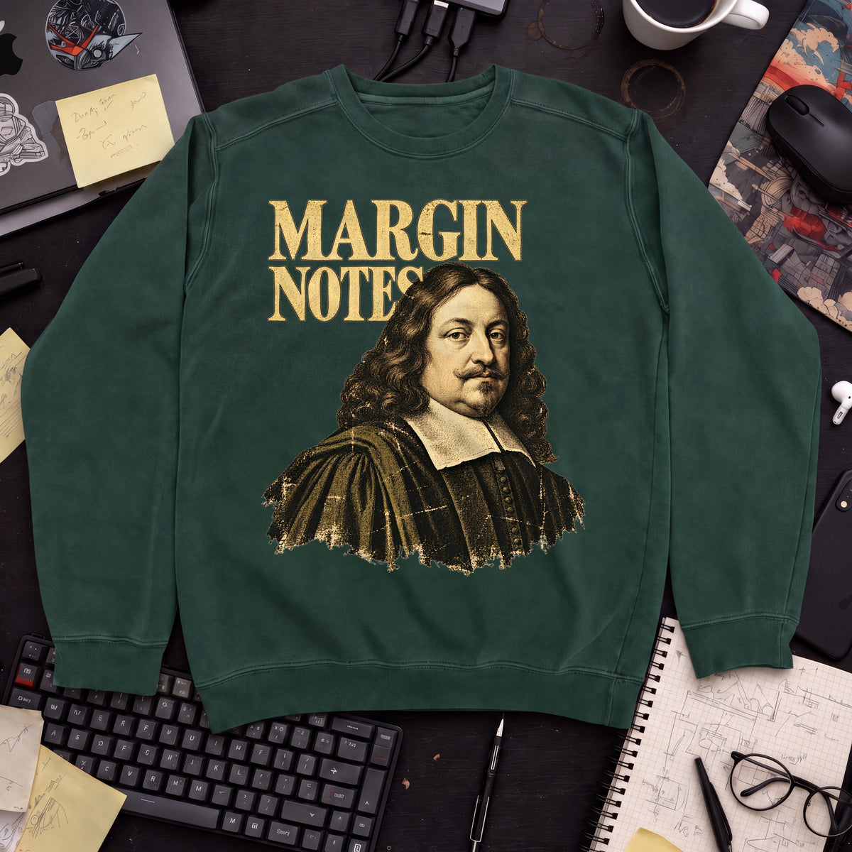 Margin Notes Sweatshirt sweatshirt — Bottle Green