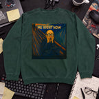 Me Right Now Scream Sweatshirt — Bottle Green