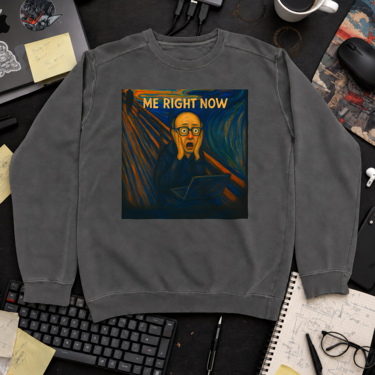 Me Right Now Scream Sweatshirt — Pepper