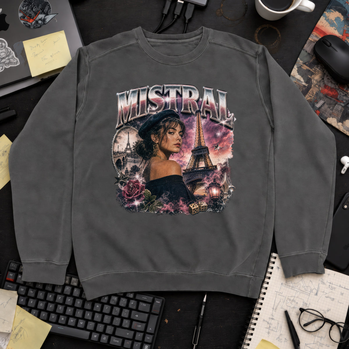 Mistral Bootleg Sweatshirt — Pepper