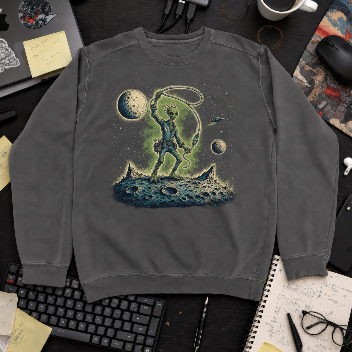 Moon Explorer Sweatshirt — Pepper