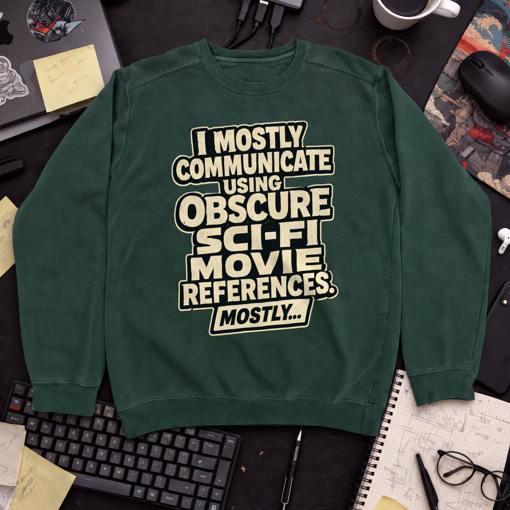 Mostly Communicate Sweatshirt — Bottle Green