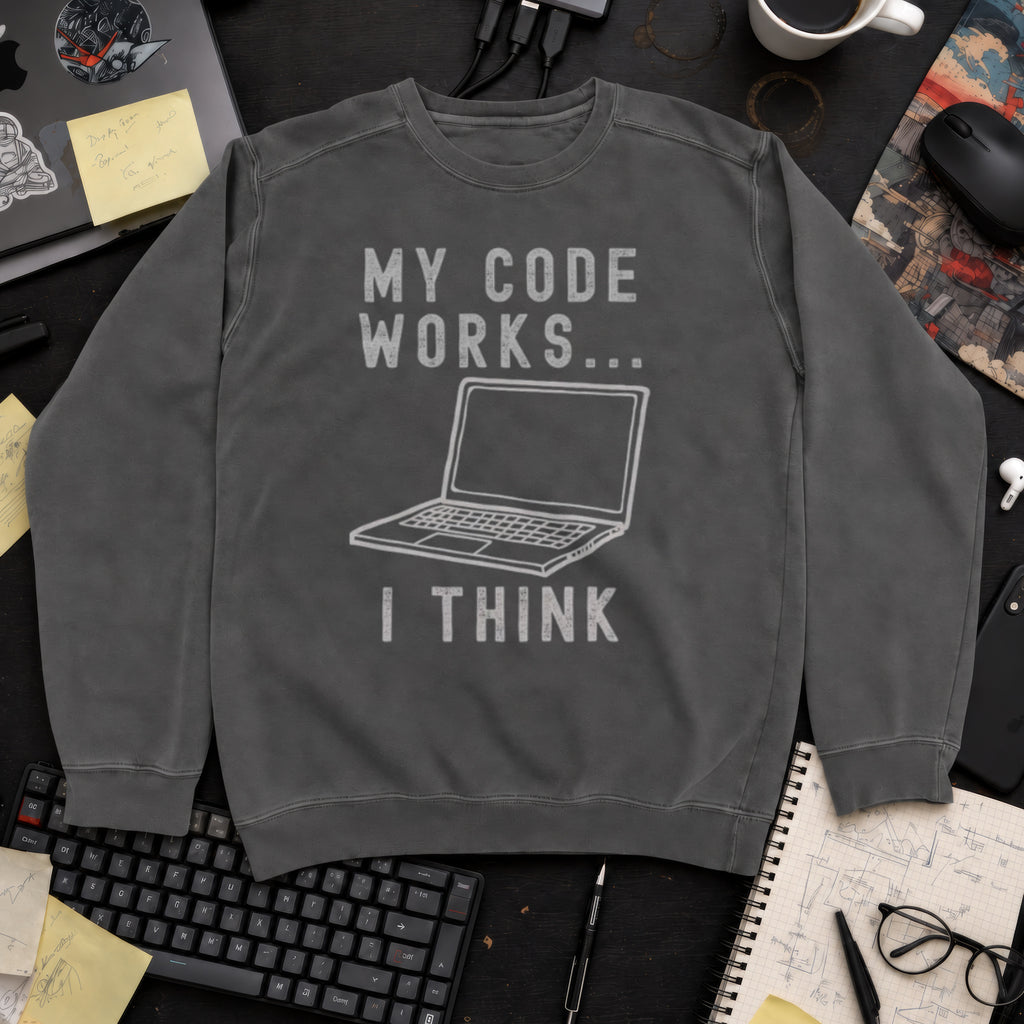 My Code Works I Think Sweatshirt — Pepper