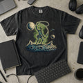 Moon Explorer Premium Shirt - Black mockup
