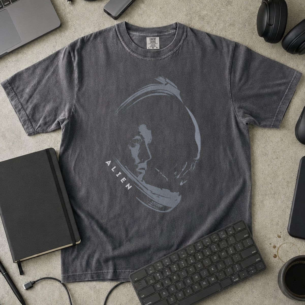 Alien Encounter Premium Shirt - Pepper mockup