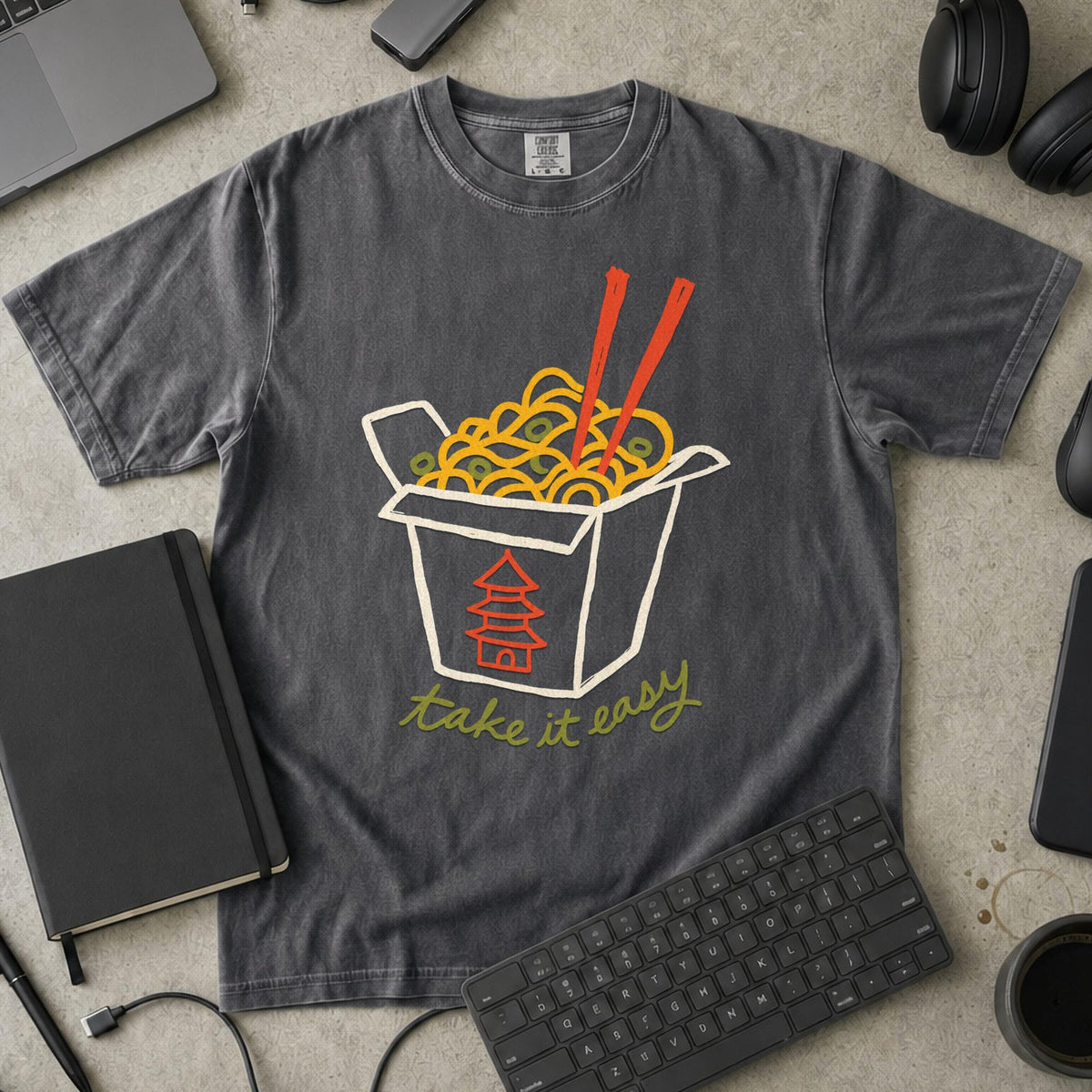 Take It Easy Premium Shirt - Pepper mockup