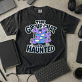 The Group Chat Is Haunted Premium Shirt - Black mockup