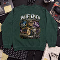 Nerd Knight Bootleg Sweatshirt — Bottle Green