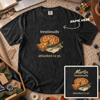 Irrationally Attached to Pi Custom Shirt — personalized Black Comfort Colors 1717