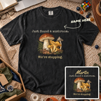 Found a Mushroom Custom Shirt — personalized Black Comfort Colors 1717