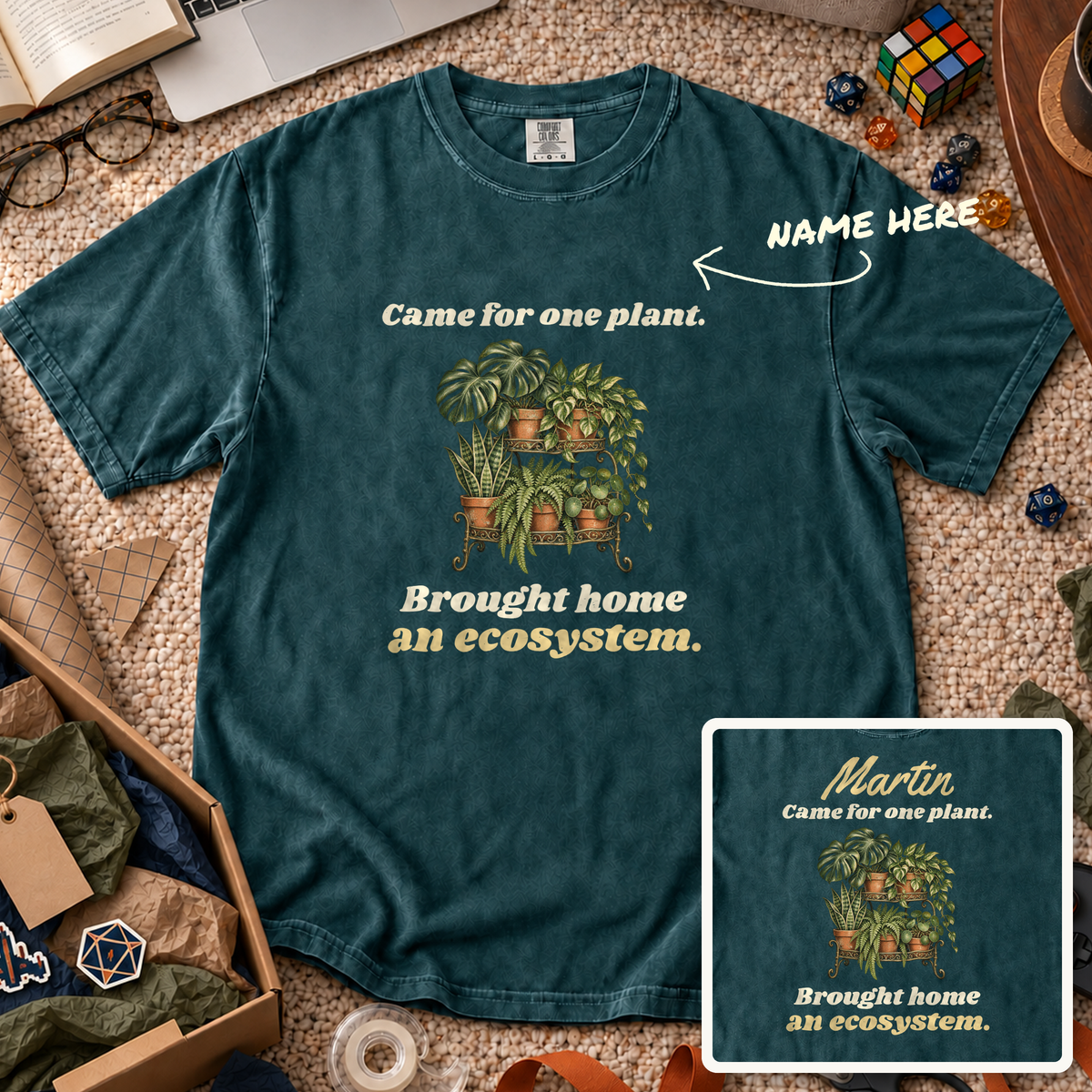 Brought Home an Ecosystem Custom Shirt — personalized Blue Spruce Comfort Colors 1717