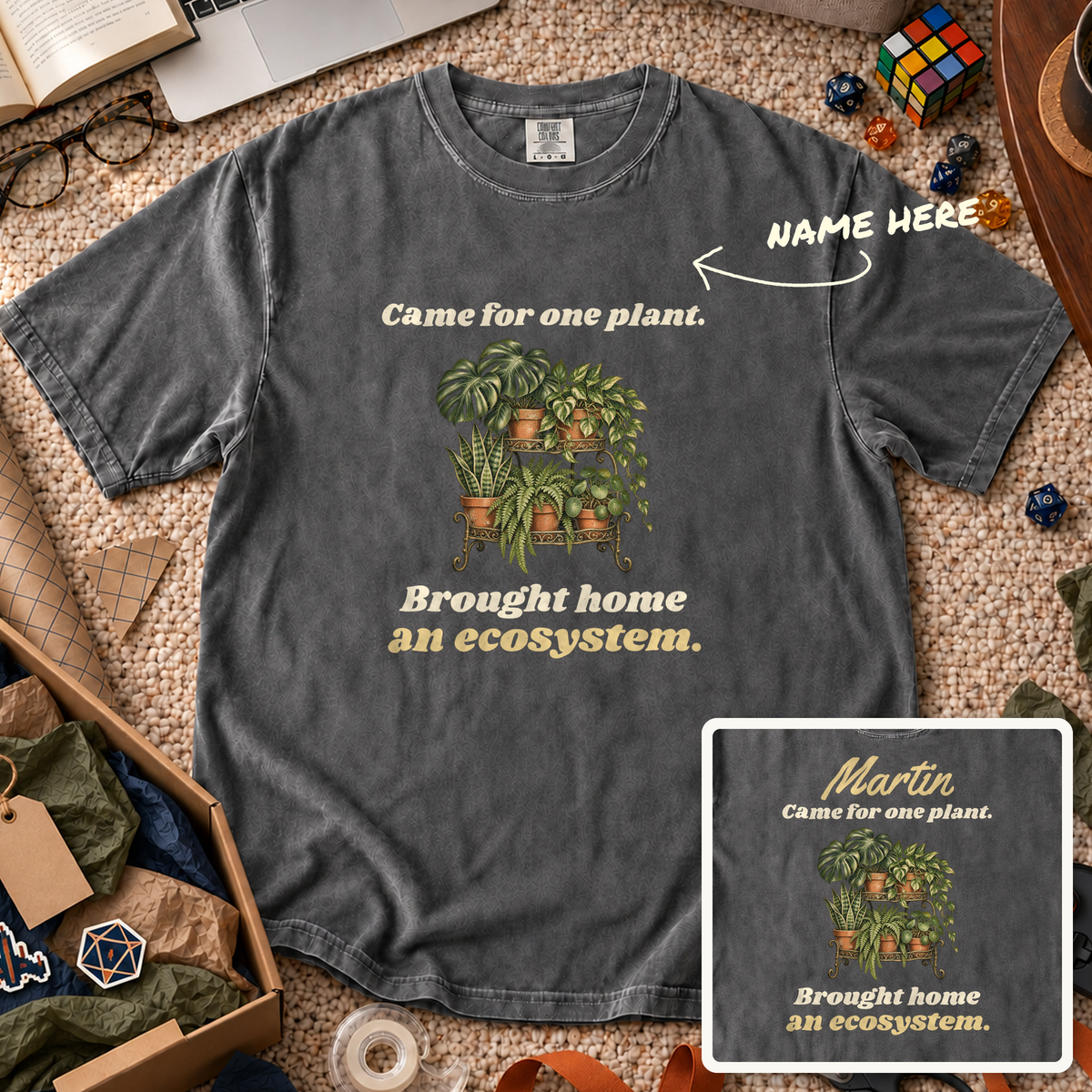 Brought Home an Ecosystem Custom Shirt — personalized Pepper Comfort Colors 1717