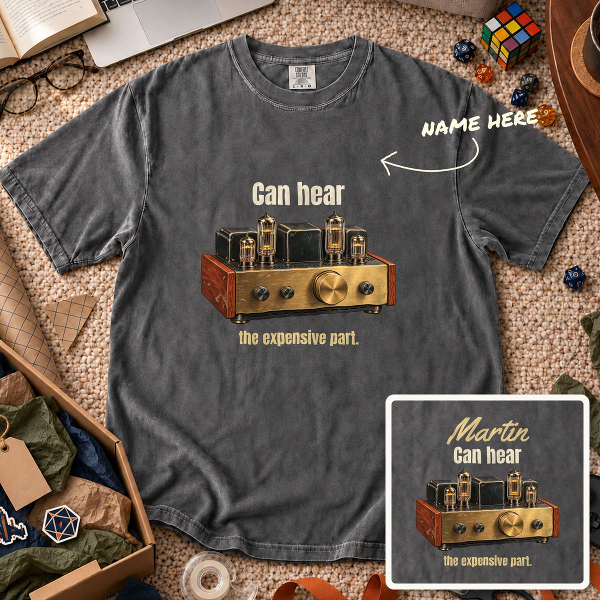 Hear the Expensive Part Custom Shirt — personalized Pepper Comfort Colors 1717