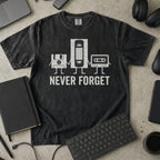 never forget Premium Shirt — black Premium Shirt mock-up