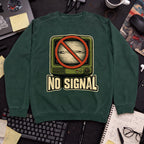 No Signal Sweatshirt — Bottle Green
