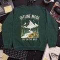 Offline Mode Dev On The Wild Sweatshirt — Bottle Green