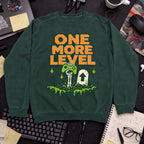 One More Level Sweatshirt — Bottle Green