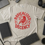 Radically Decent Premium Shirt - Ivory Flatlay Mockup