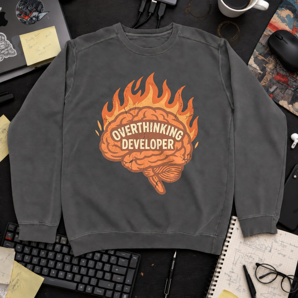 Overthinking Developer Sweatshirt — Pepper