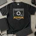 Temporary Fix Since 2019 Shirt — Black Comfort Colors 1717 flat lay