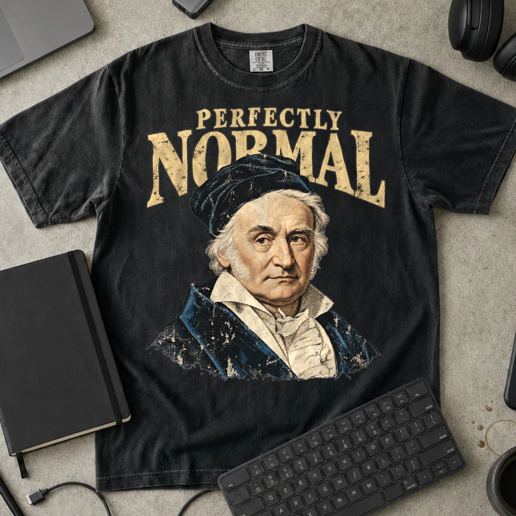 Perfectly Normal Shirt — Black Comfort Colors 1717 flat lay