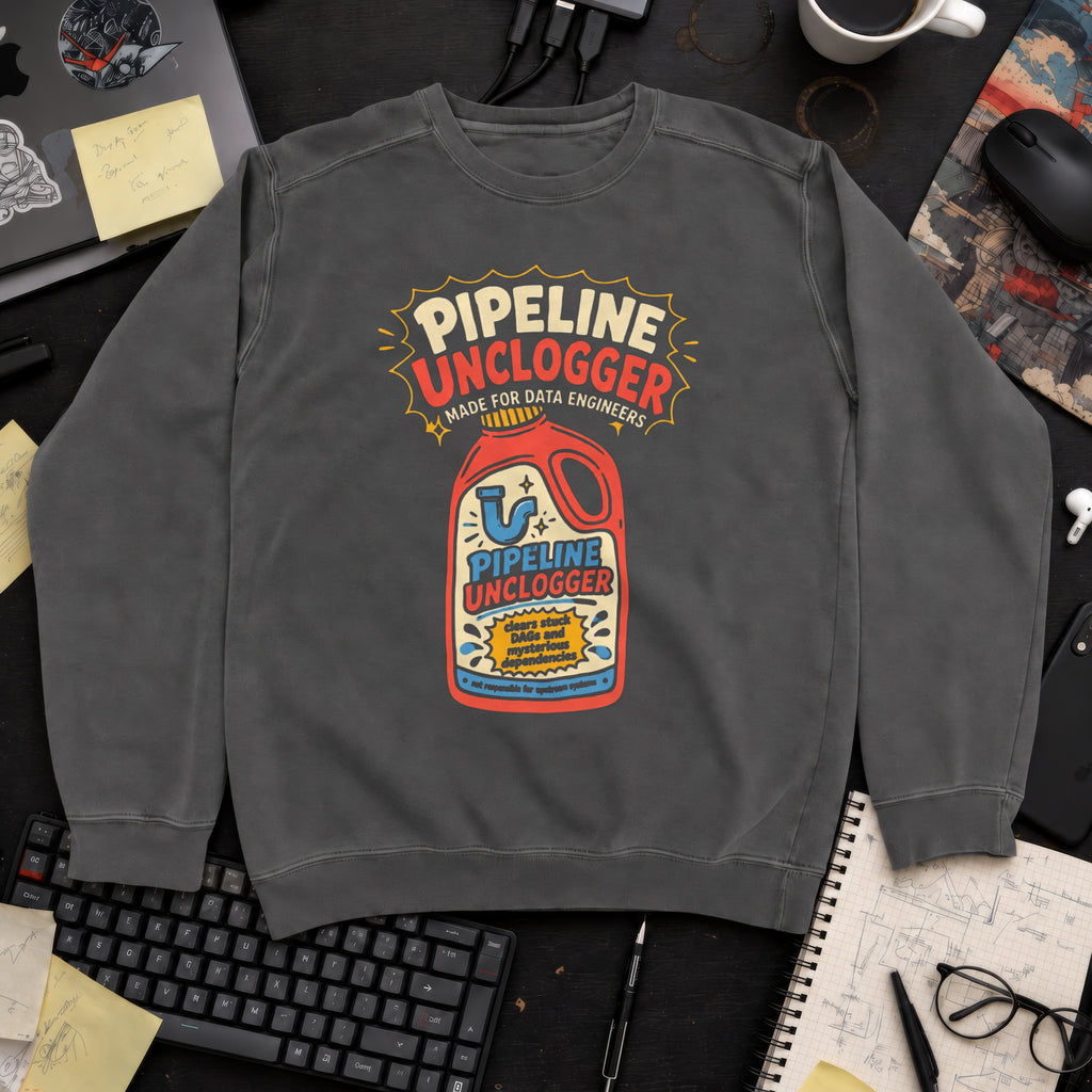 Pipeline Unclogger Sweatshirt — Pepper