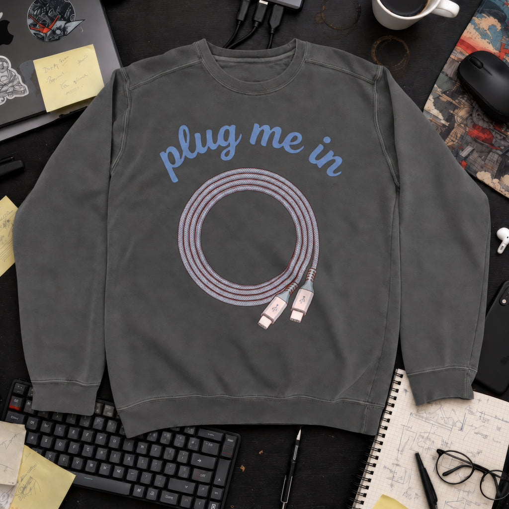 Plug Me In Sweatshirt — Pepper