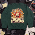 Popcorn Possessed Sweatshirt — Bottle Green