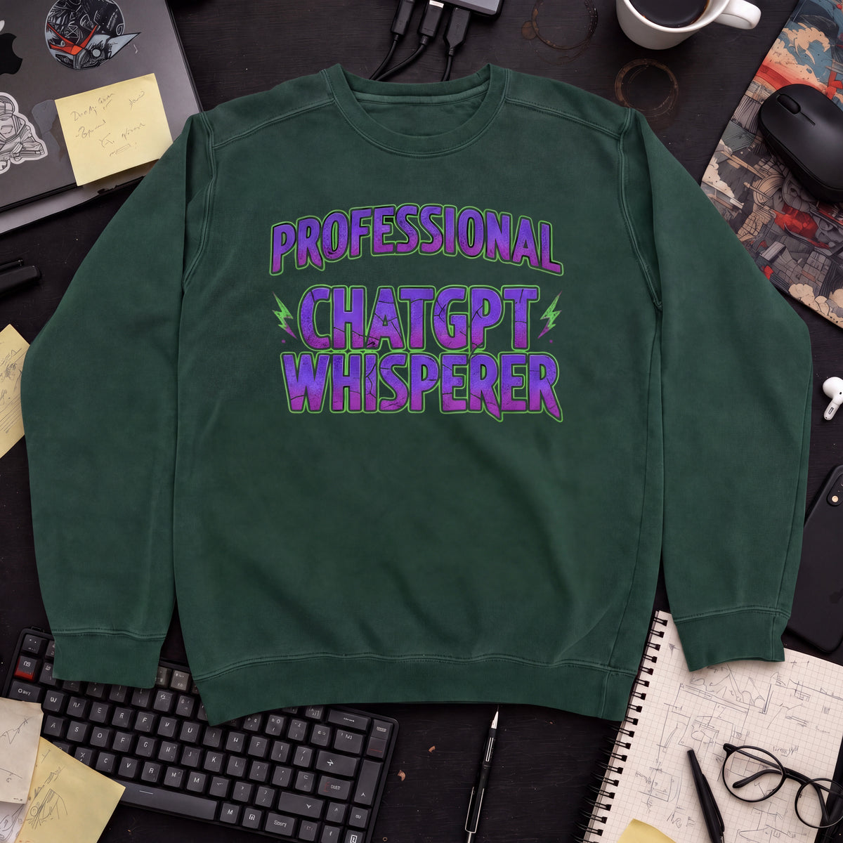 Professional Chatgpt Whisperer Sweatshirt — Bottle Green
