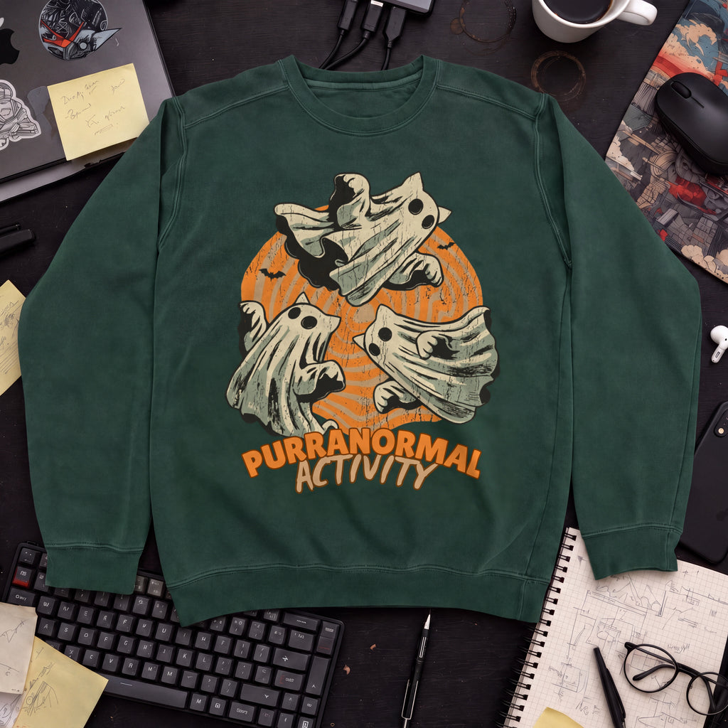 Purranormal Activity Sweatshirt — Bottle Green