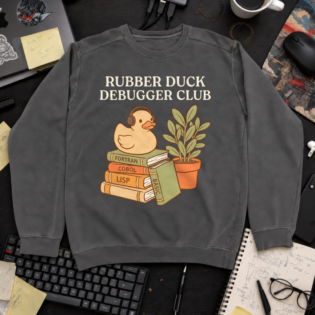 Rubber Duck Debugger Club Sweatshirt — Pepper