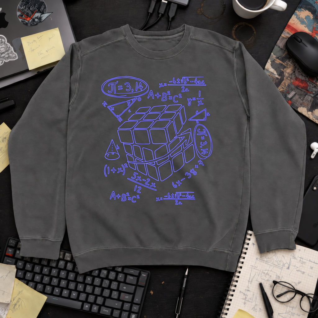 Rubiks Cube Mathematics Sweatshirt — Pepper