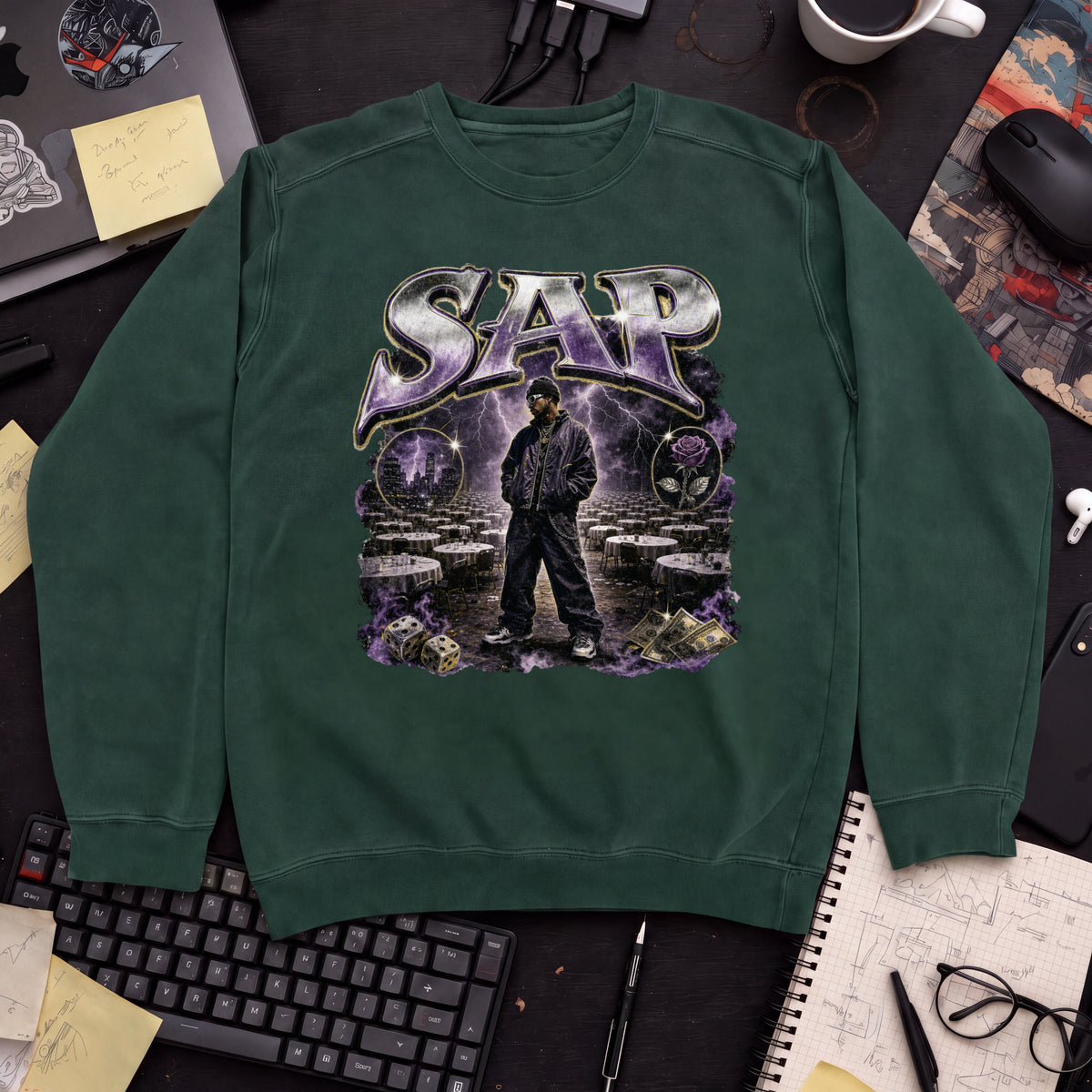 SAP Bootleg Sweatshirt — Bottle Green