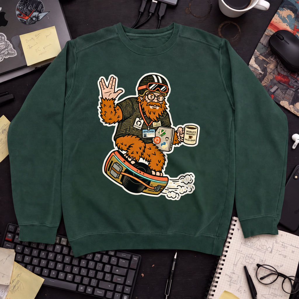Sasquatch Developer Sweatshirt — Bottle Green
