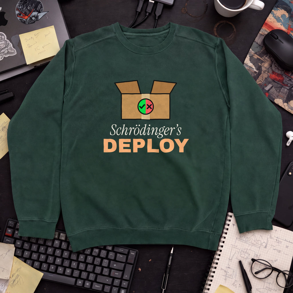 Schrödinger's Deploy Sweatshirt sweatshirt — Bottle Green