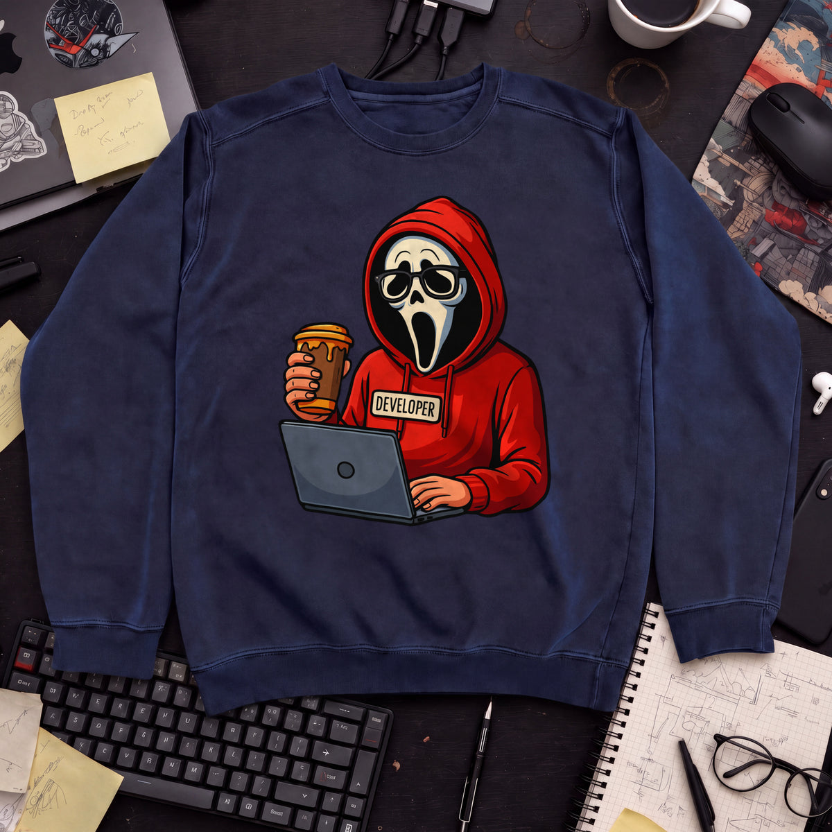 Scream Developer Sweatshirt — Navy