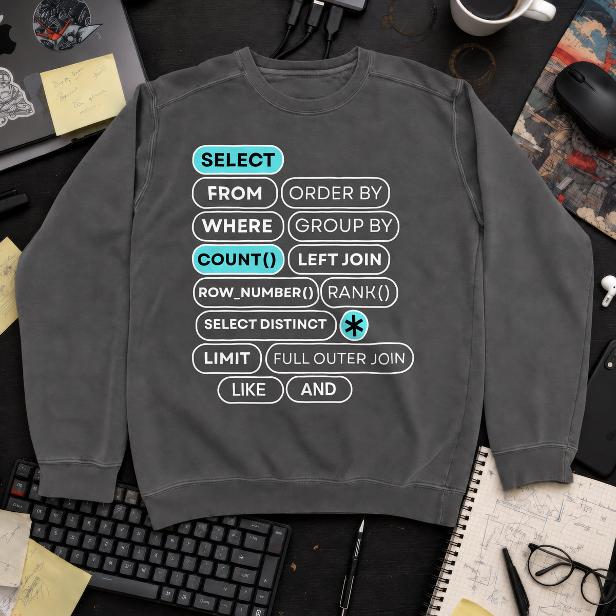 Select Count Sweatshirt — Pepper