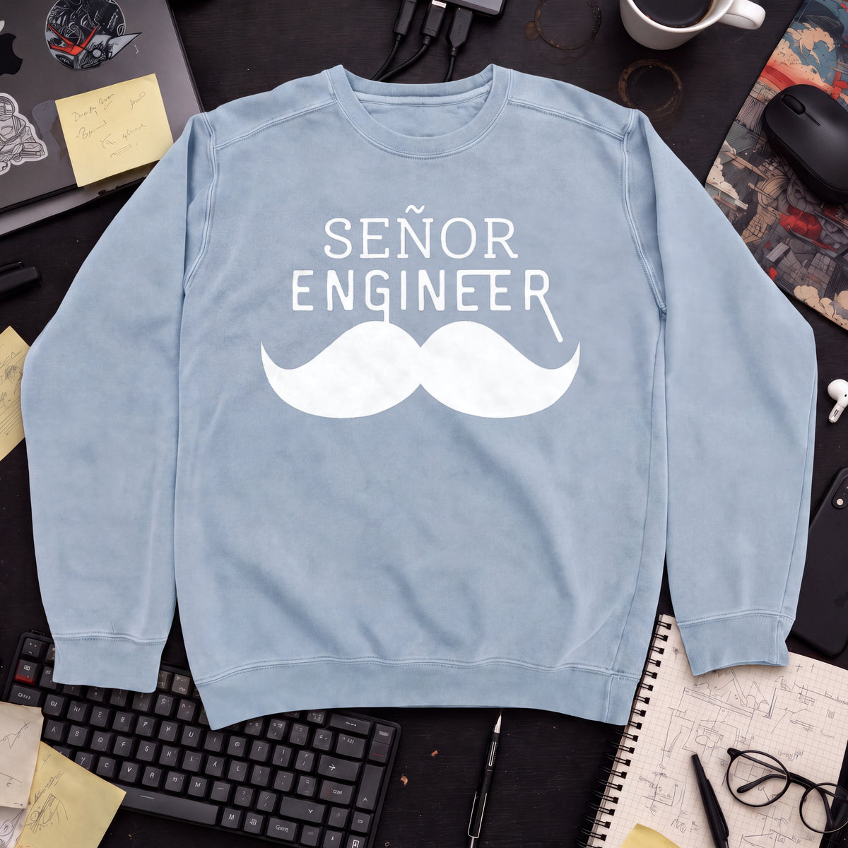 Senyor Engineer Sweatshirt — Sky Blue