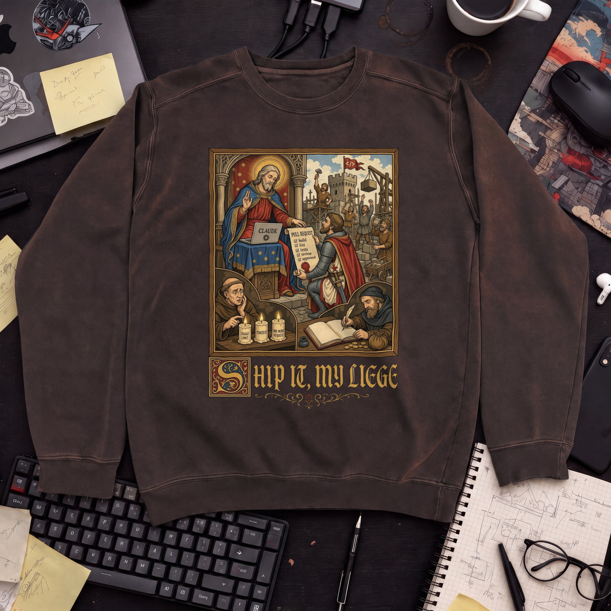 Ship It My Liege Sweatshirt — Hot Chocolate