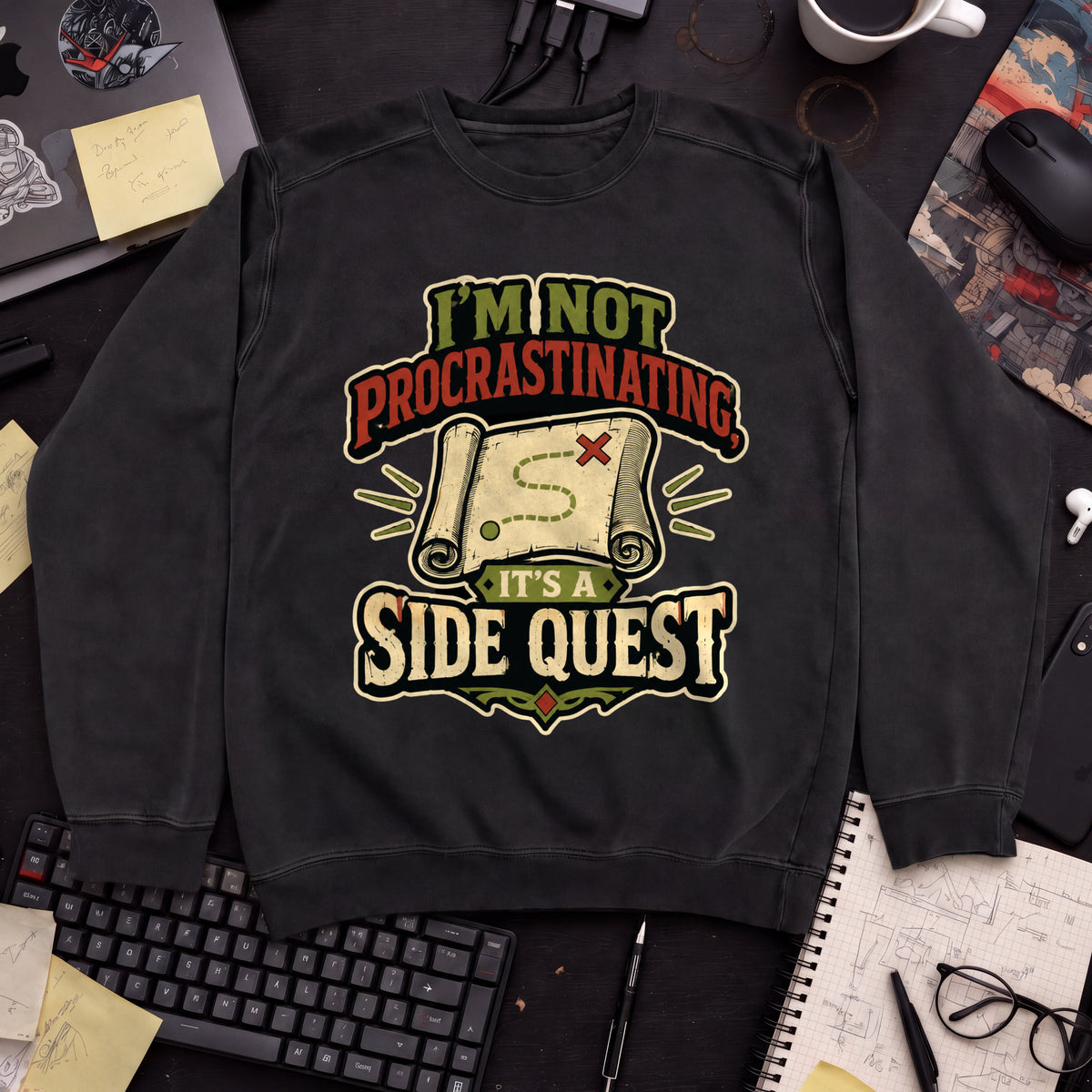 Side Quest Sweatshirt — Black