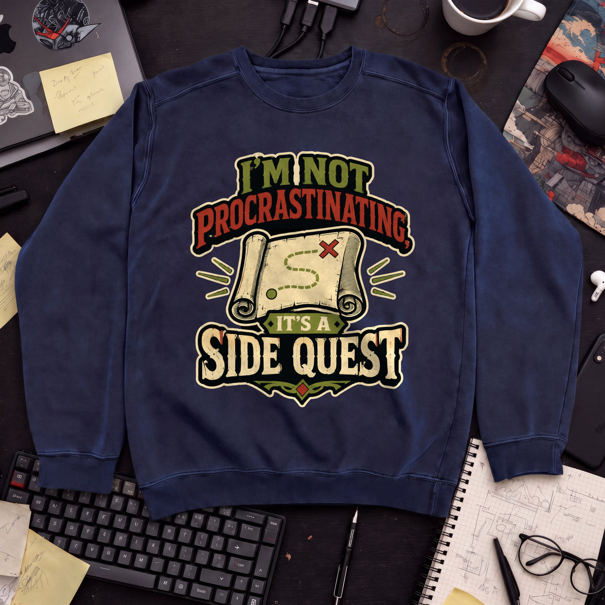 Side Quest Sweatshirt — Navy