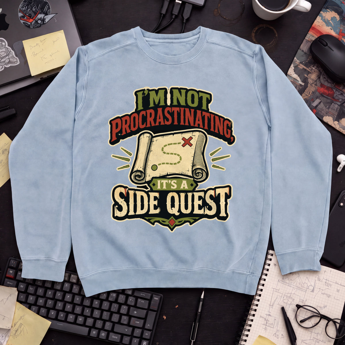 Side Quest Sweatshirt — Sky Blue